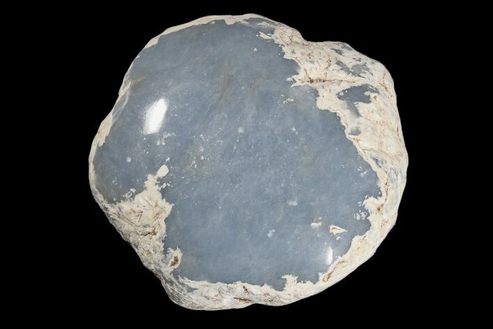Polished Angelite (Blue Anhydrite) Stone - Peru #172564